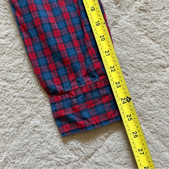 American Eagle 100% Cotton Checkered Plaid Button Down Shirt Men’s Size L - Picture 6 of 7